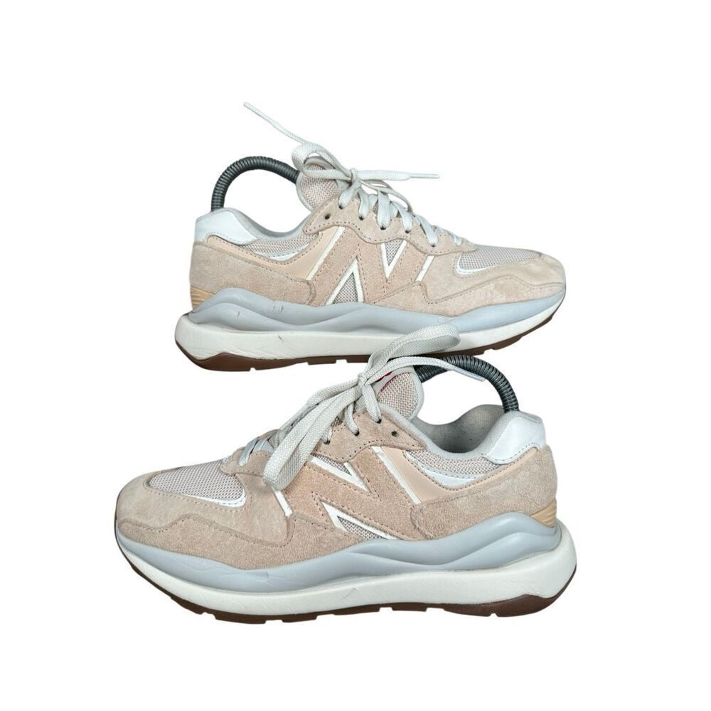 New Balance 57/40 Women's 7.5 'Vintage Rose' Beige Pink Chunky Sneakers Suede
